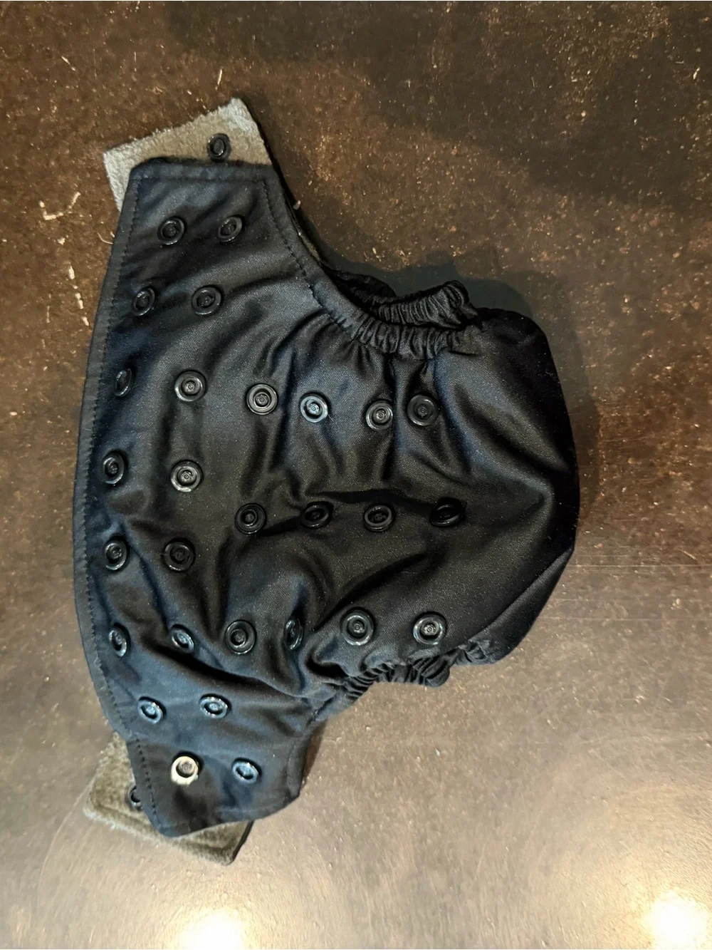 Black All-In-One Newborn Cloth Diaper